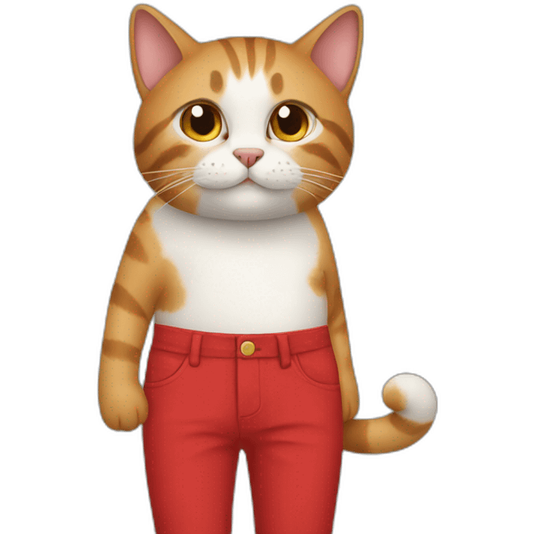 cat in red pants emoji