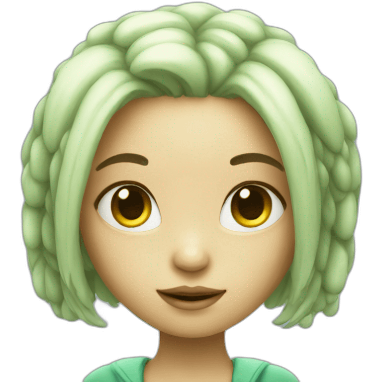 cute girl alien emoji