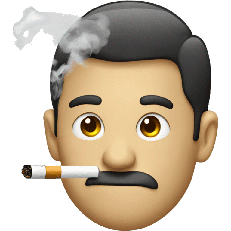 smoking a vape emoji