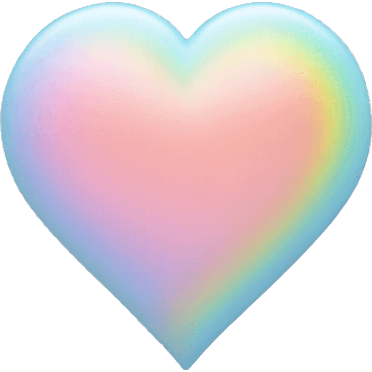 Pastel rainbow heart emoji