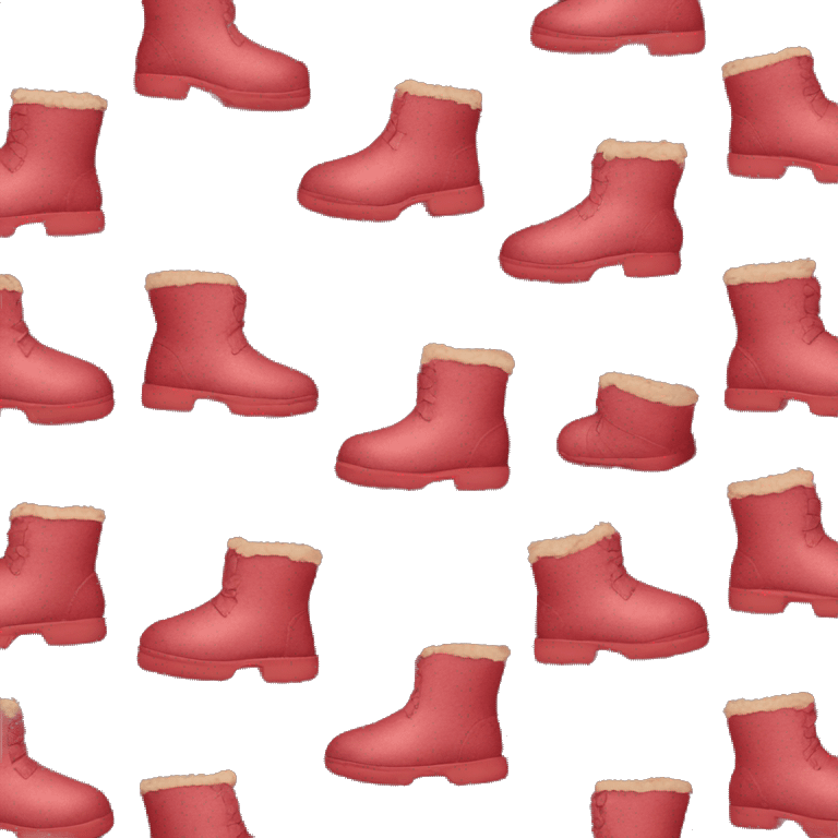 Dark red uggs  emoji