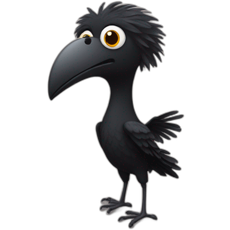 Un corbeau en tutu emoji