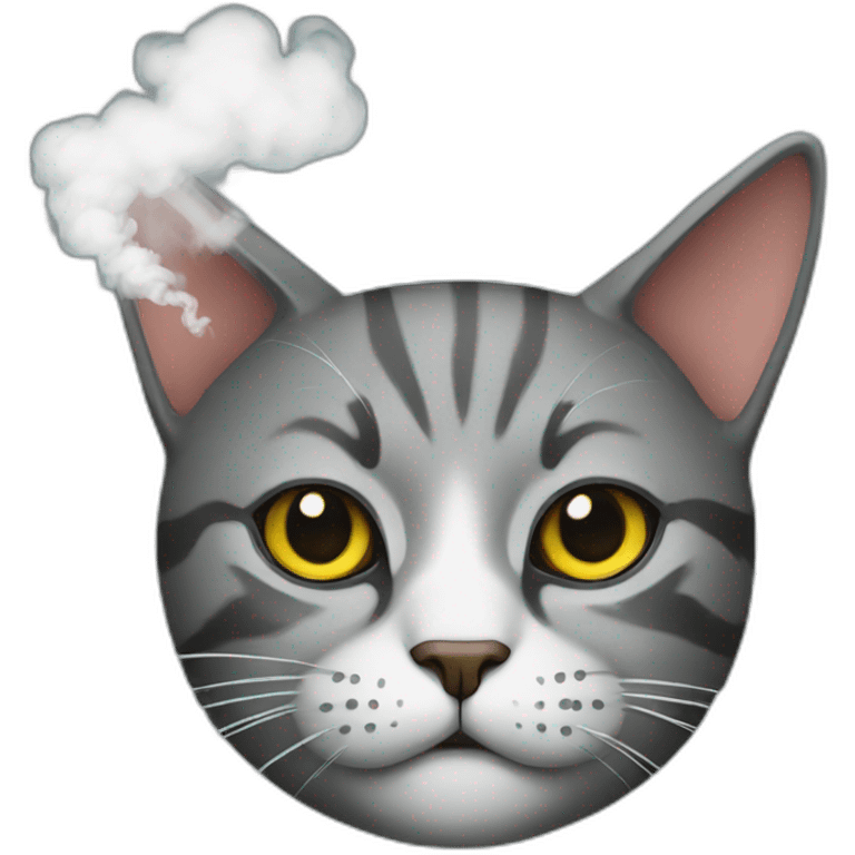 Smoking cat emoji