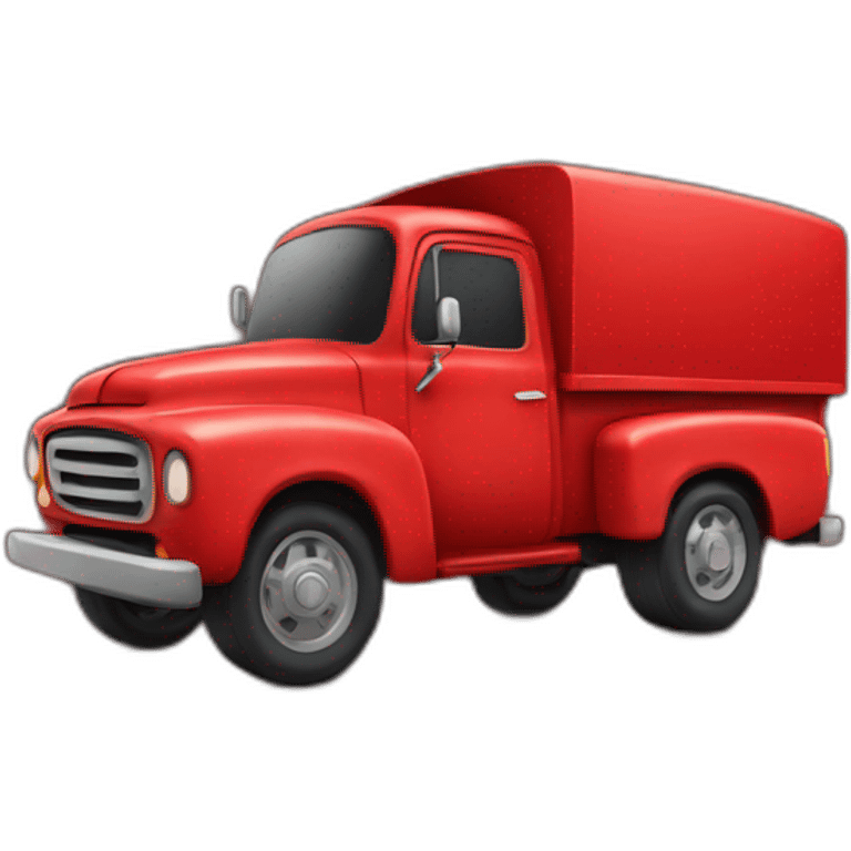 Red truck emoji