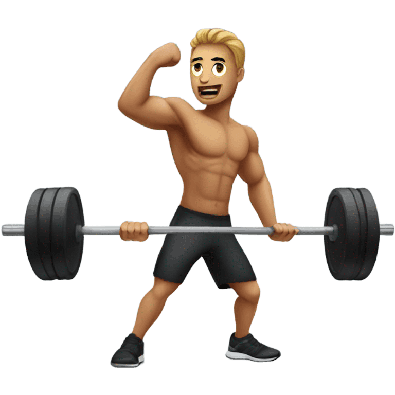 person working out emoji