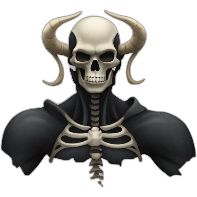 Black sweat whith skeleton capricorn emoji