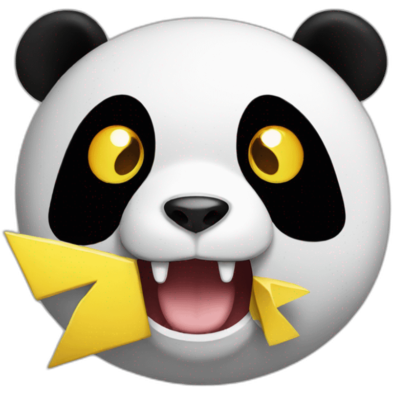 panda eat pikachu emoji