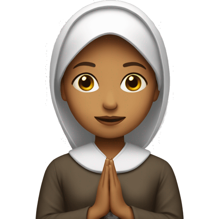 pray girl emoji