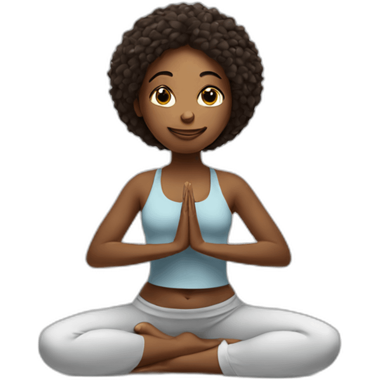 yoga girl emoji