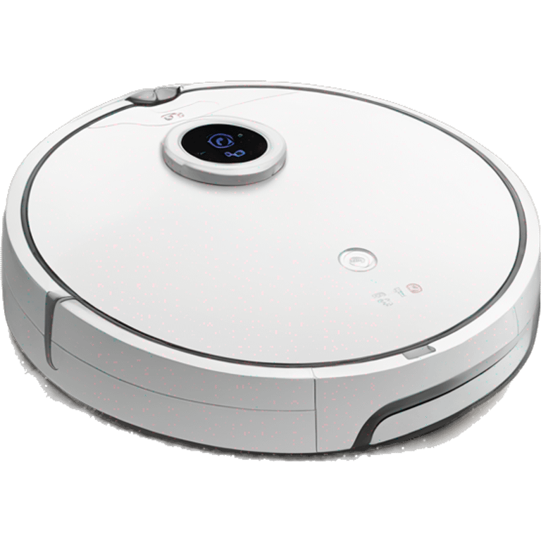 white robot vacuum emoji