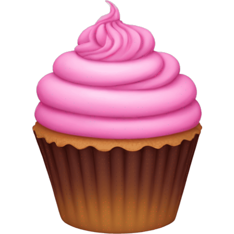 Pink cupcake emoji