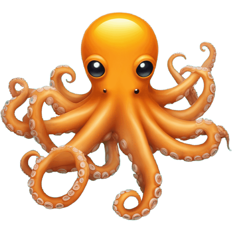 Octopus bathed in orange juice   emoji