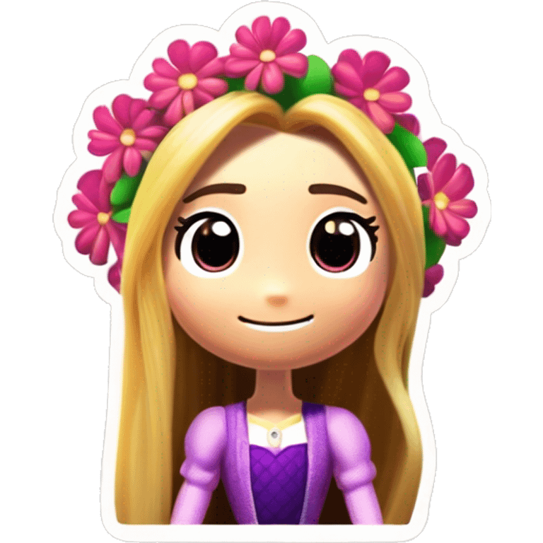 Rapunzel flower emoji