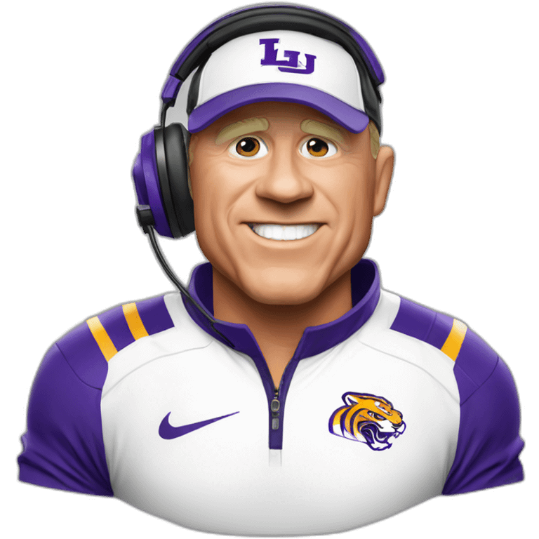 LSU football coach Brian Kelly emoji