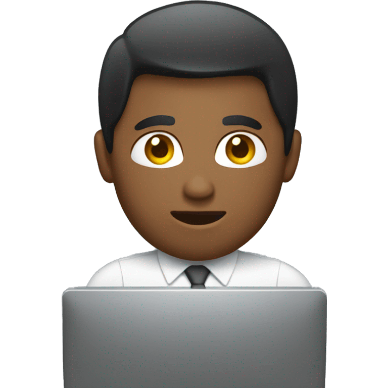 Working on computer in office emoji emoji