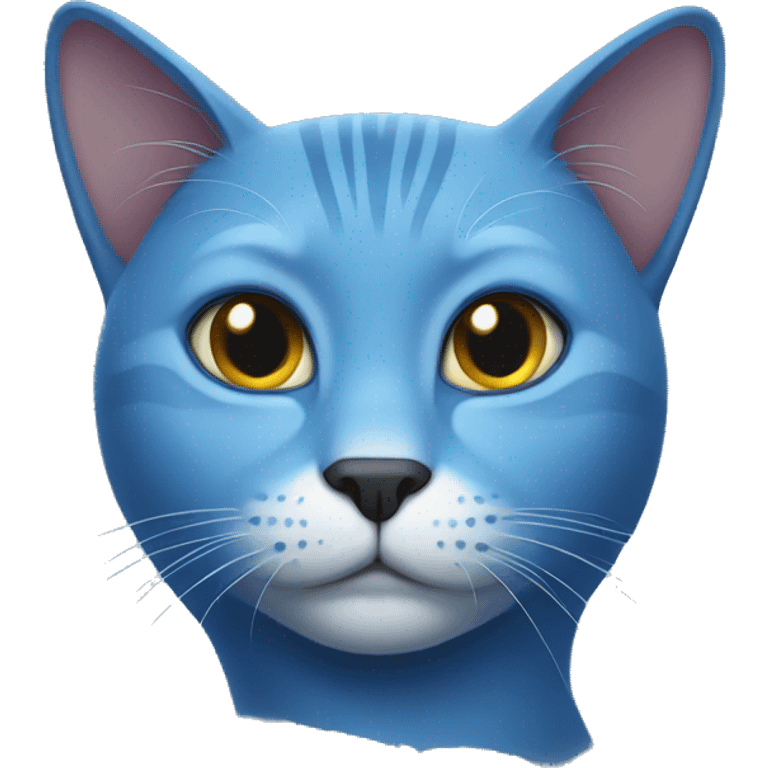 Blue cat emoji