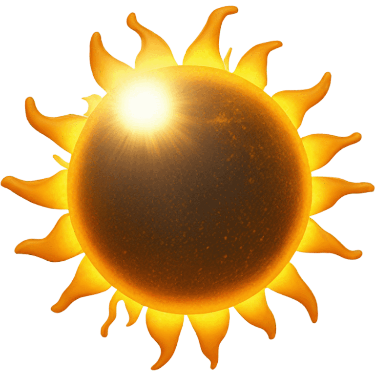 Realistic Sun emoji