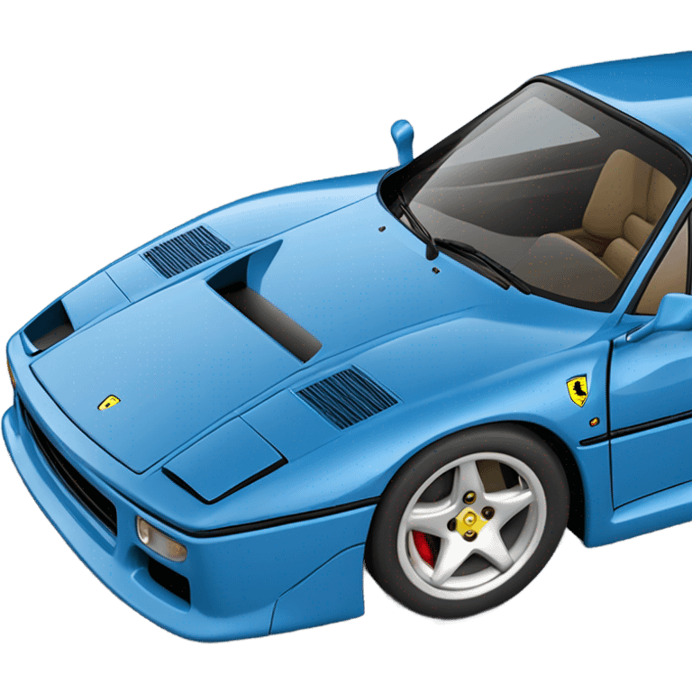 Blue Ferrari F40 emoji