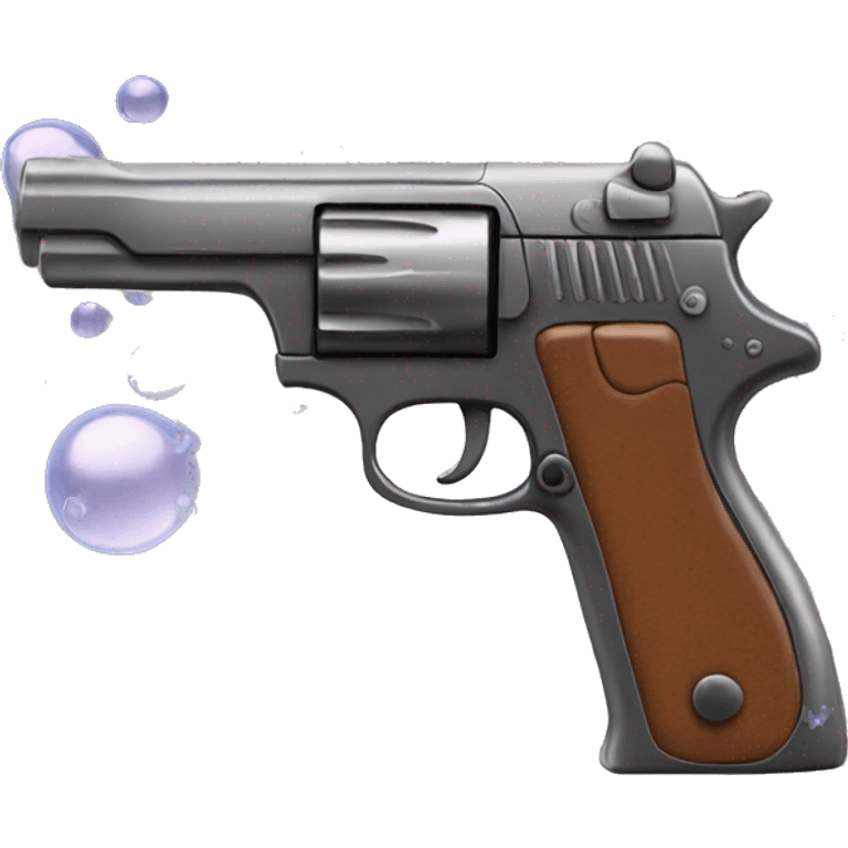 Gun with bubbles  emoji