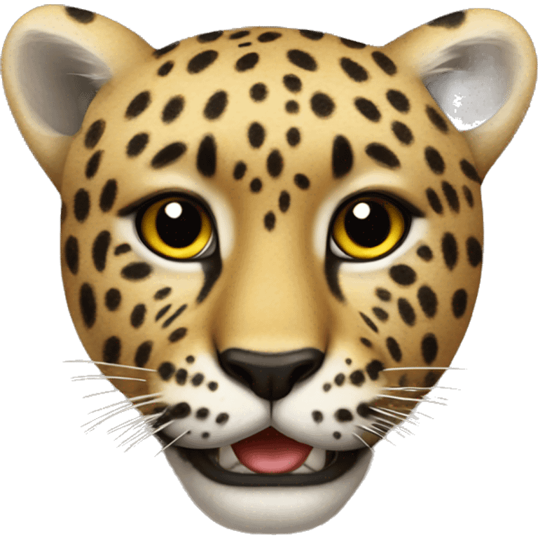 Leopardo con lazo emoji