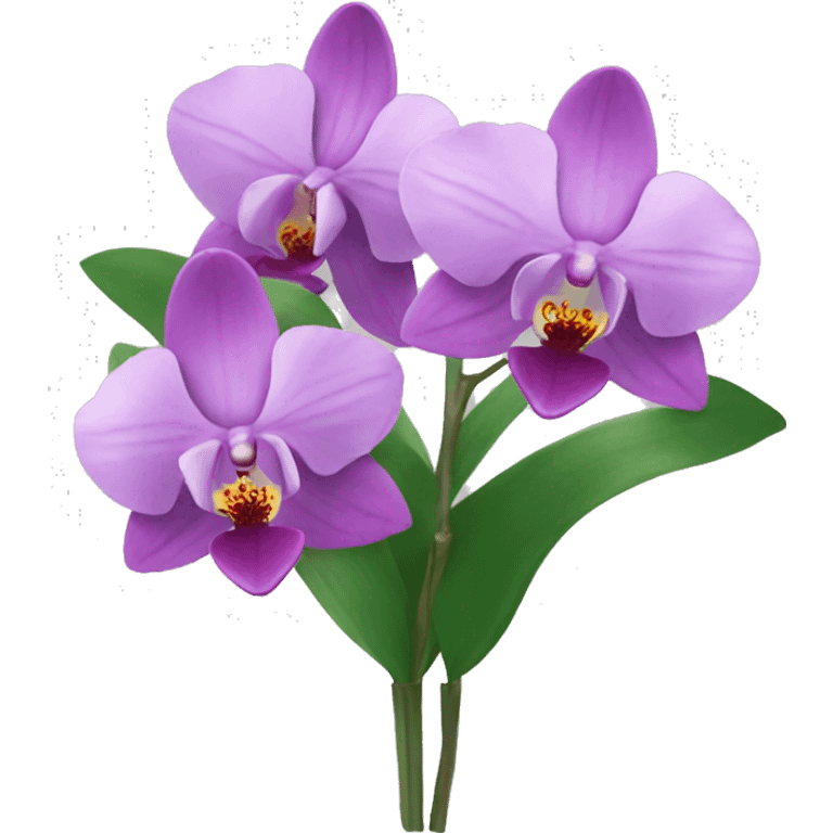 orchid bouquet emoji