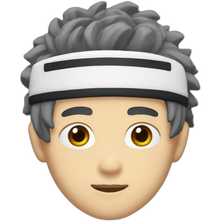 satoru gojo with headband emoji