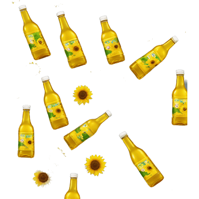 a single bottle of sunflower oil emoji