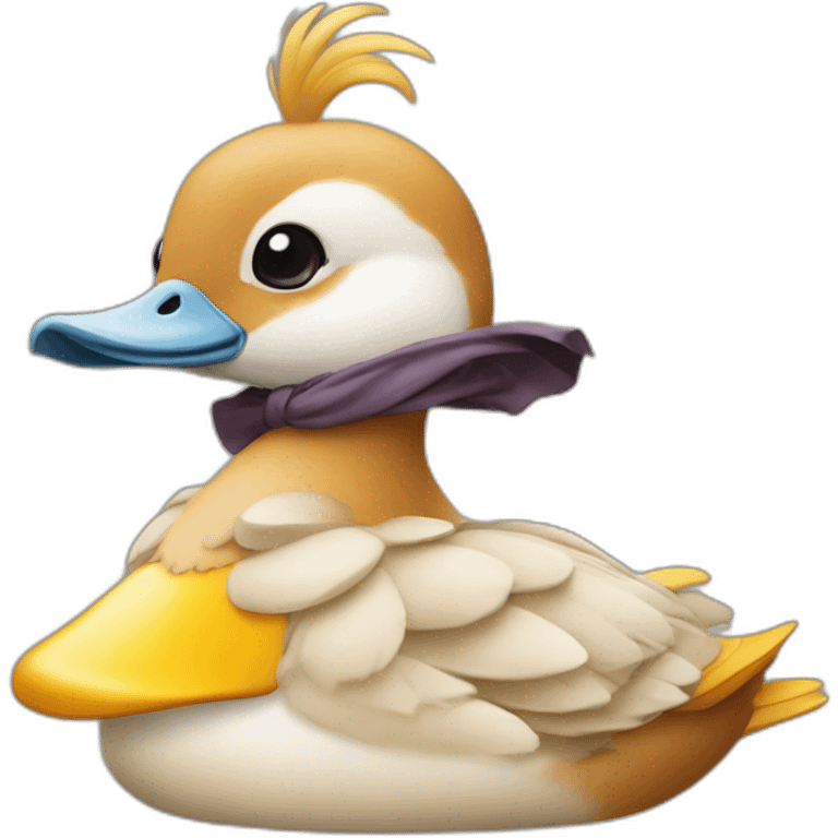 Canard sur tortu emoji