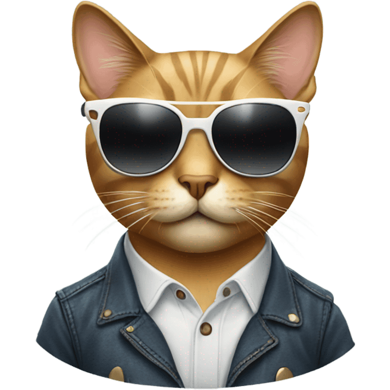 Cat with sunglasses emoji