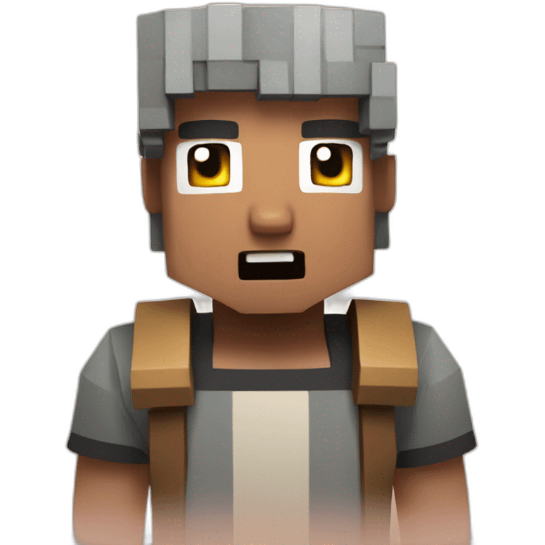 Minecraft villager shocked emoji