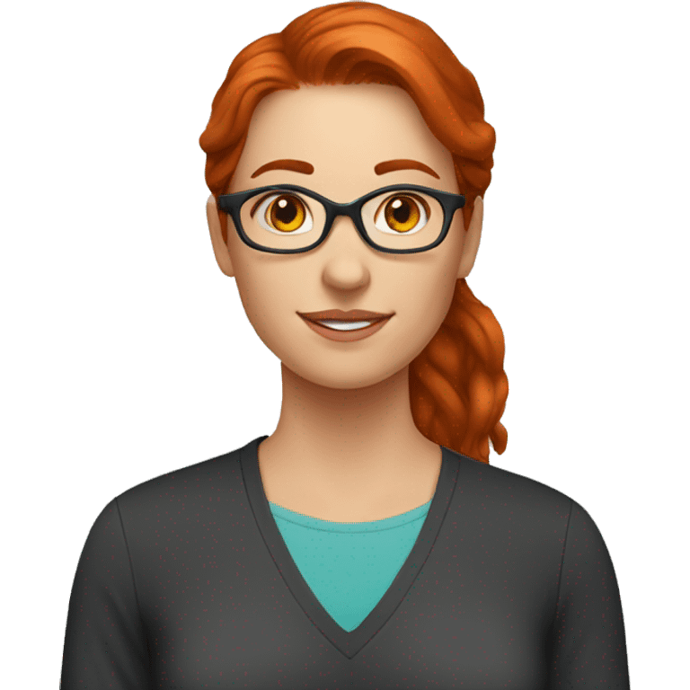 Speech therapist woman in her 30s redhaired emoji