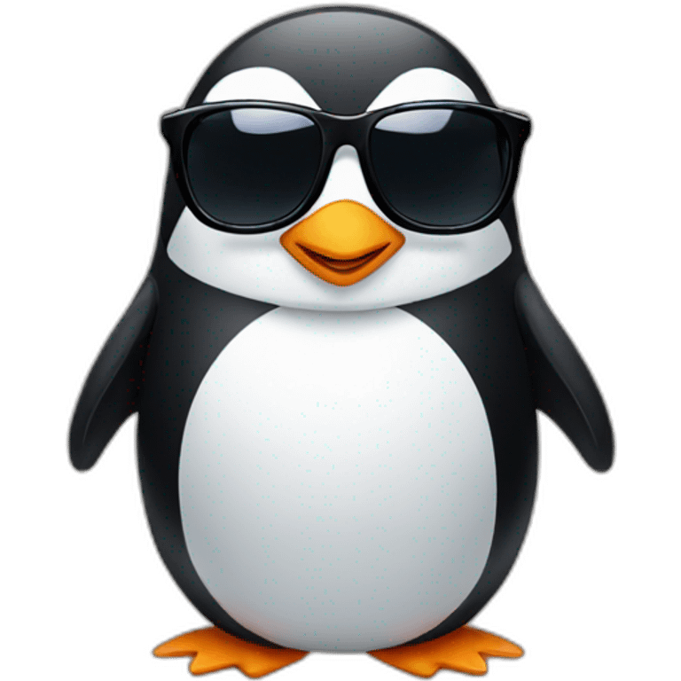 penguin with sunglasses emoji