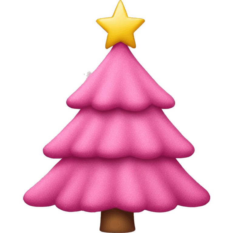 pink christmas tree  emoji