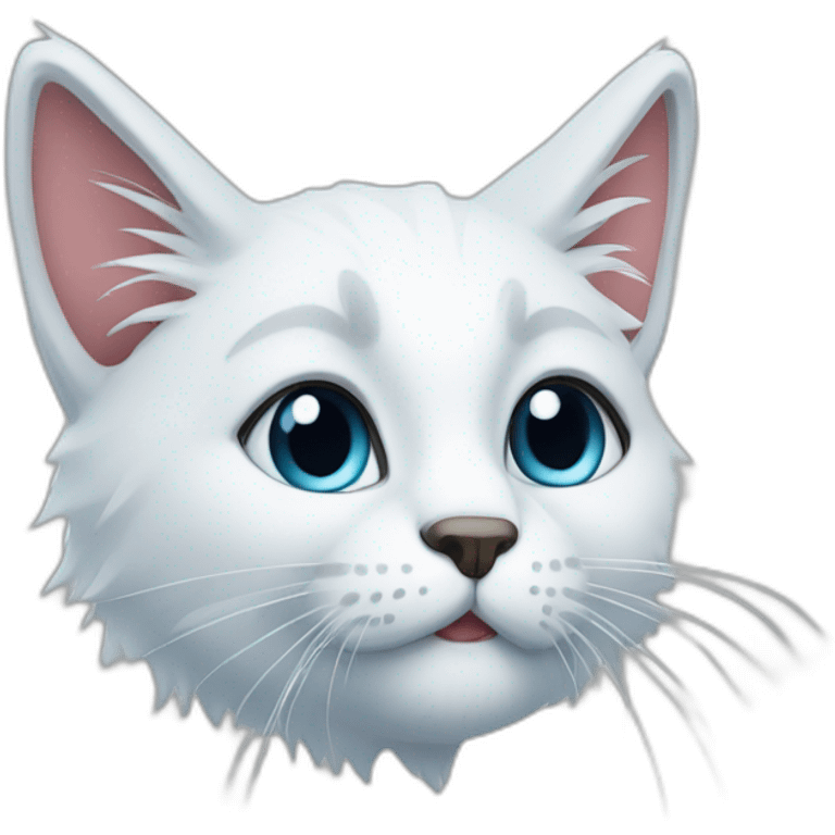 Schneeflockenkatze emoji