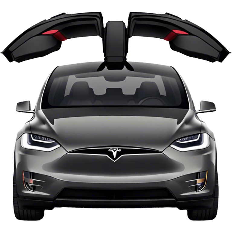 Tesla Model X - Tesla (Model Year: 2022) (Iconic colour: Black) emoji