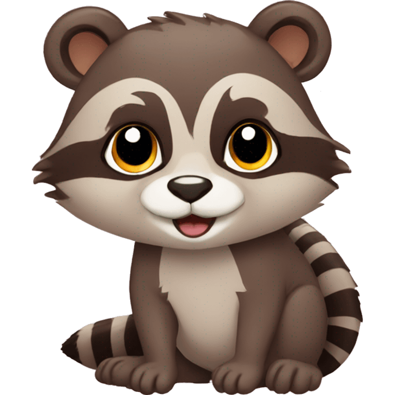 otter and raccoon mixed emoji