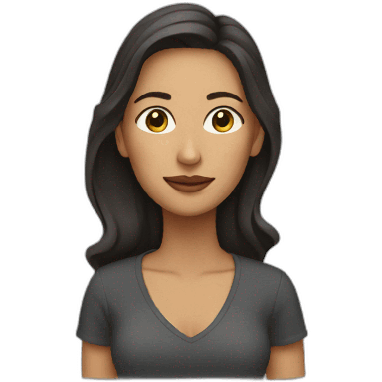 mujer en flow emoji