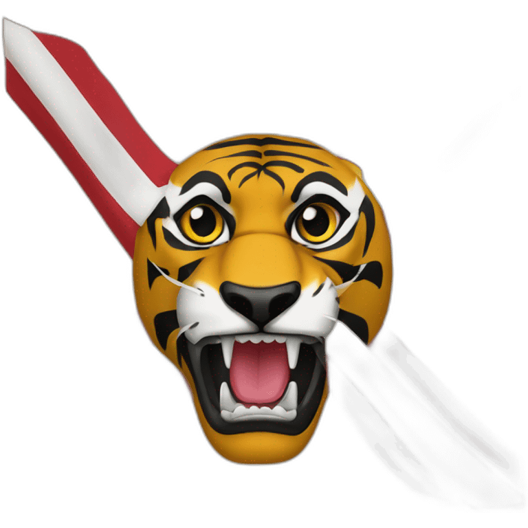 flag tamil tiger face emoji