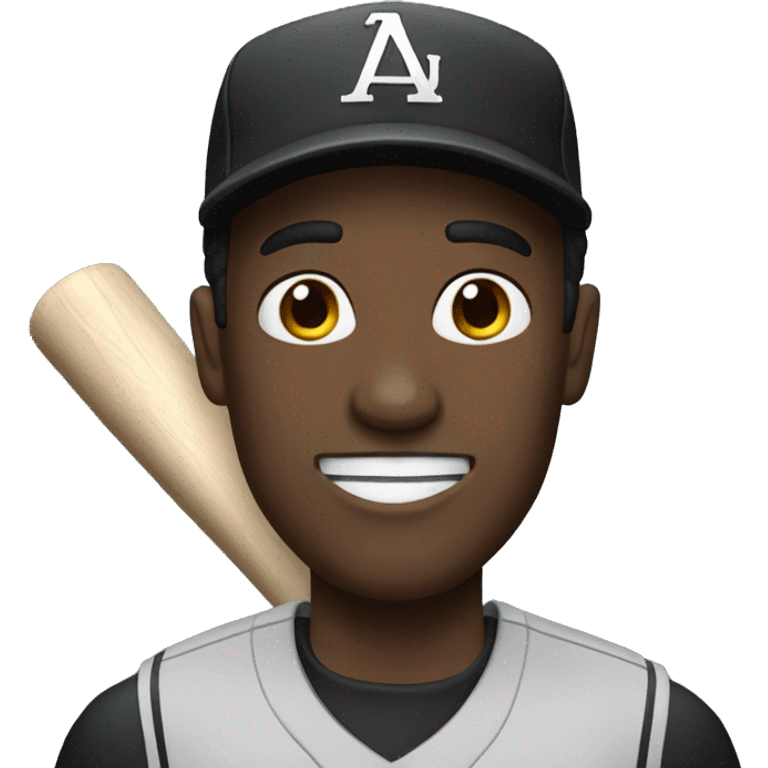 Guy with bat emoji