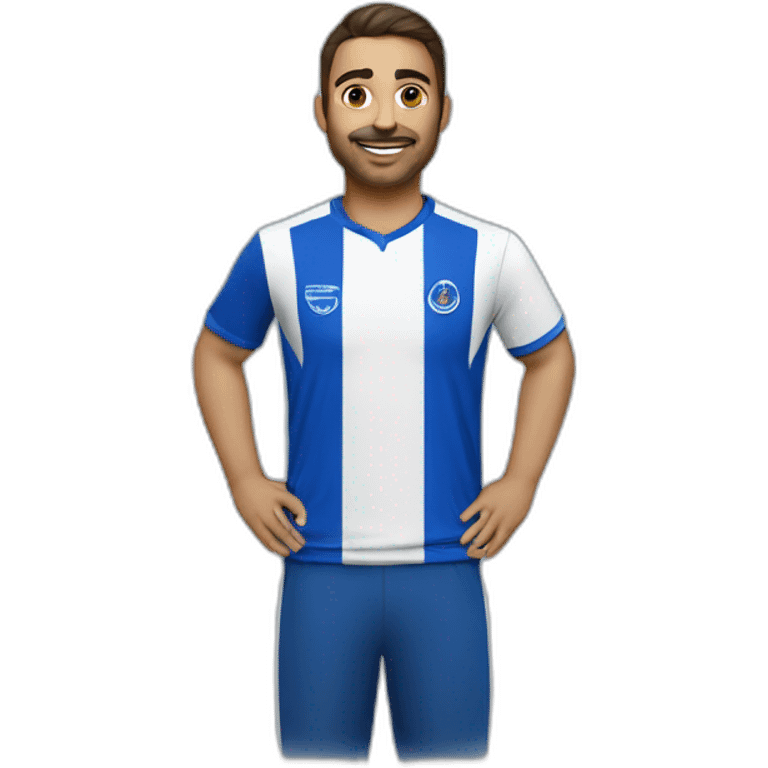 person wearing T-shirt,Al Hilal club emoji