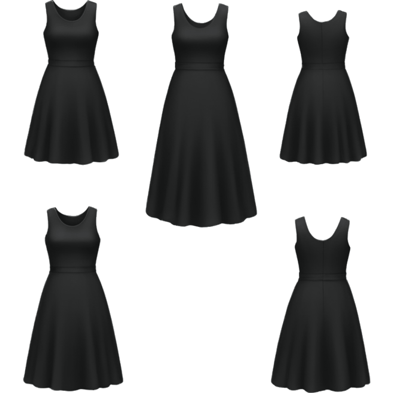 Black dress emoji