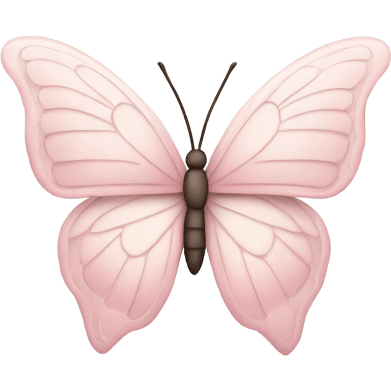 Soft Light pink butterfly emoji