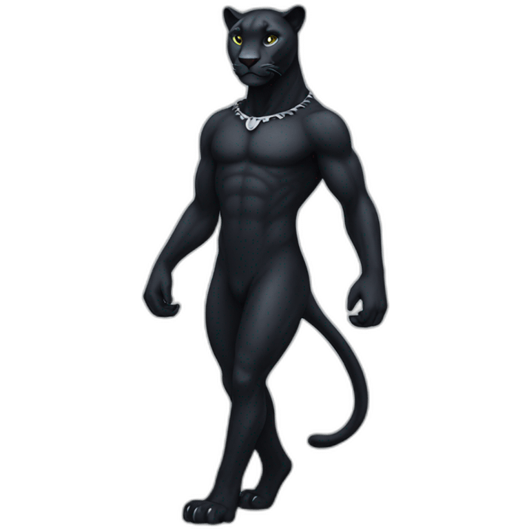 full body panther emoji