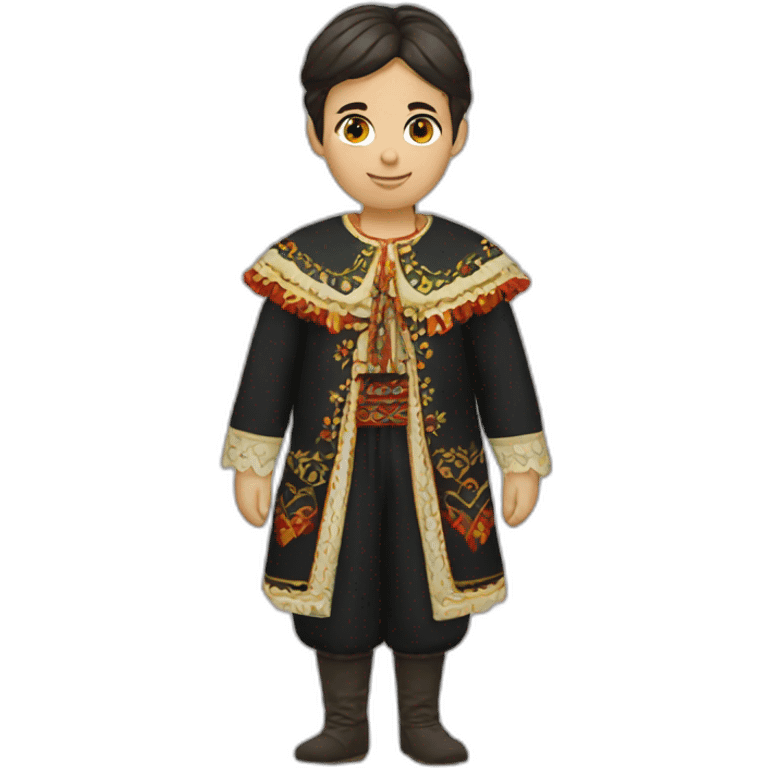 A traditional romanian costume emoji