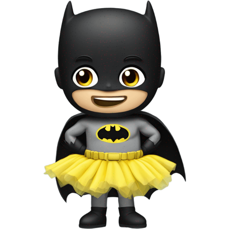 Batman sucking a banana in a tutu emoji