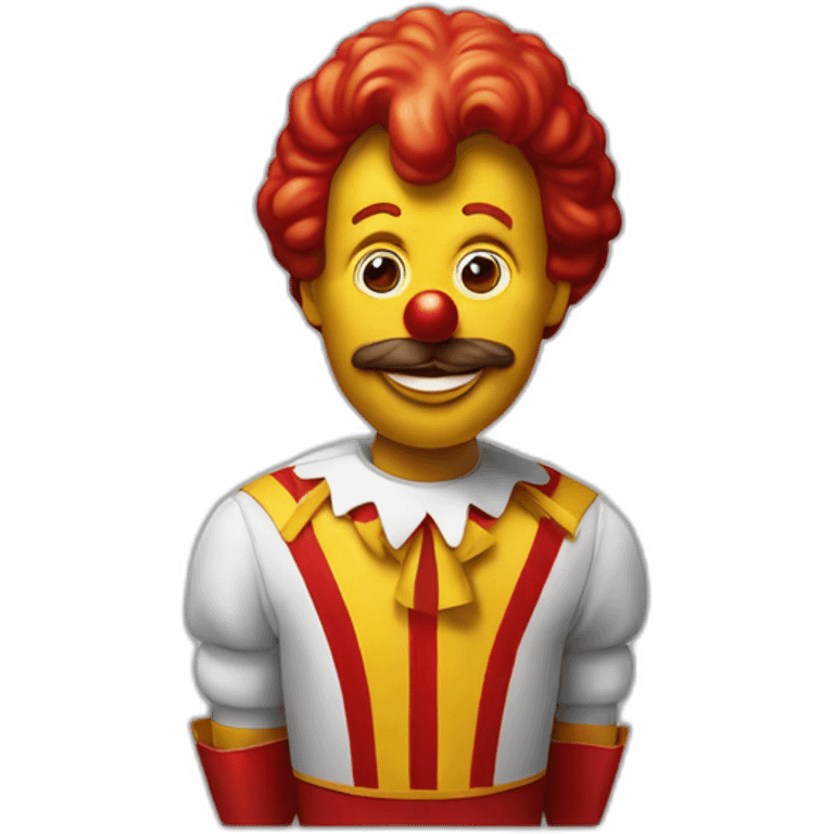 Ronald Mcdonald smoque emoji