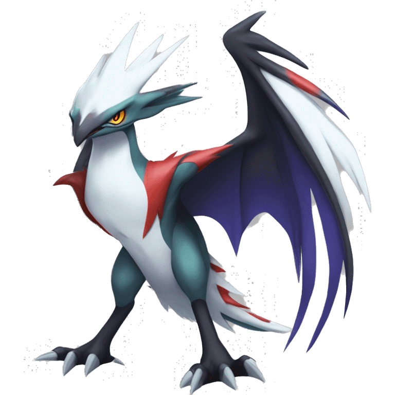 Edgy Cool Nargacuga-Noivern-Latias-Silvally-Pokémon Full Body emoji