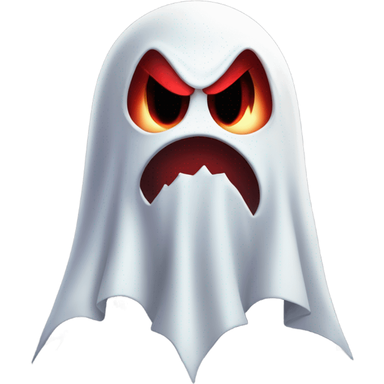 Mario as ghost vampire angry emoji