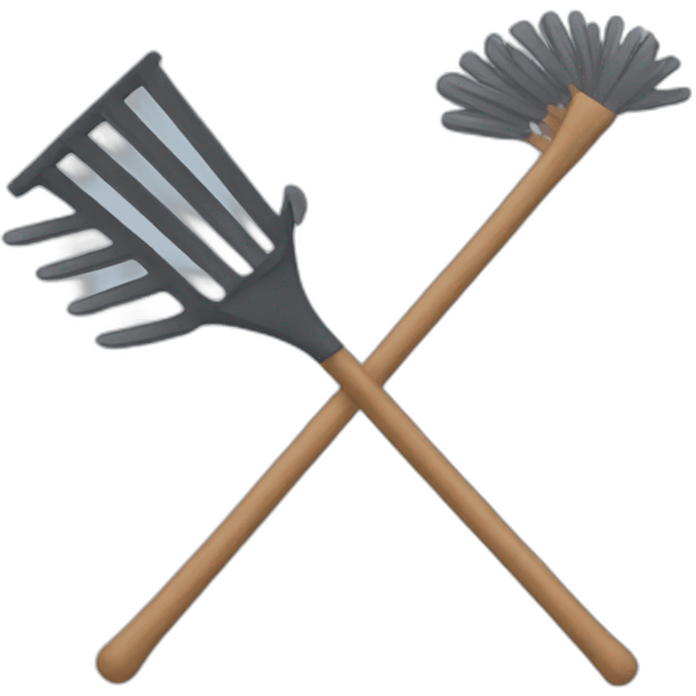 A rake  emoji