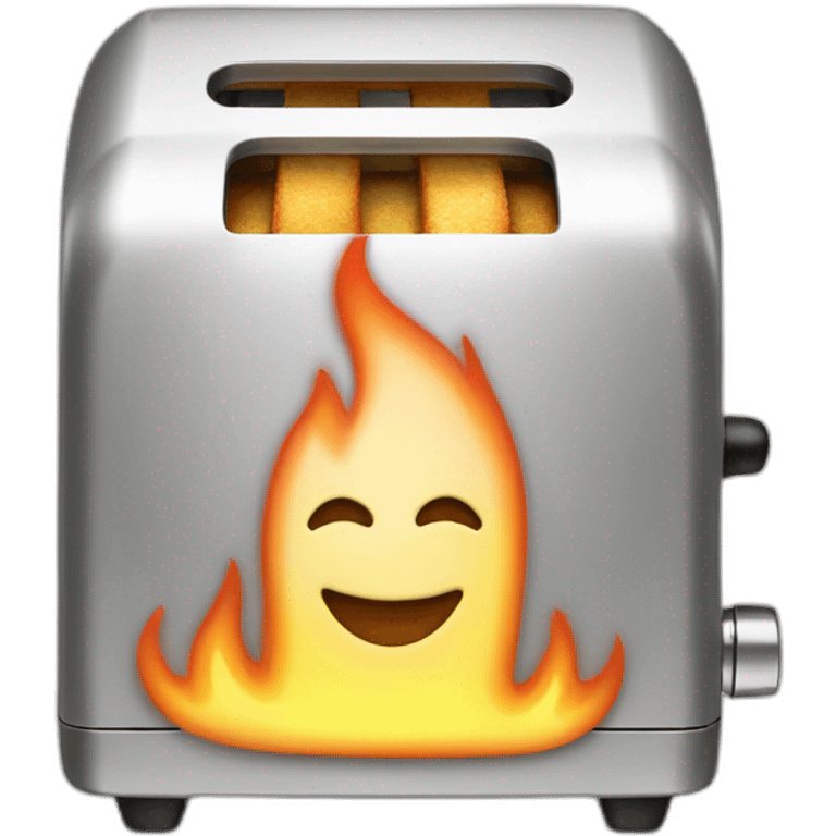 money toaster on fire emoji